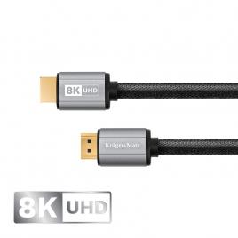 Cablu hdmi - hdmi 8k v 2.1 0.9m kruger&matz