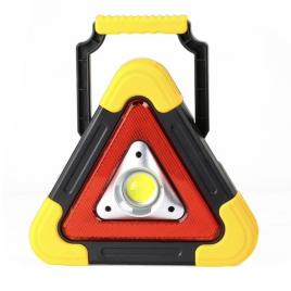 Lampa de avertizare Avarie, Triunghi Auto, Led COB, Incarcare usb si Solara