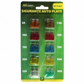 Set 10 sigurante auto plate rogroup 12v