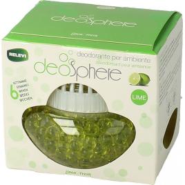 Odorizant de camera cu perle relevi deosphere parfum lamaie verde 110g