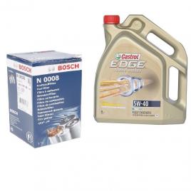 Pachet filtre revizie opel zafira filtre bosch si ulei castrol