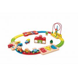 Set de joaca hape - sina de tren curcubeu