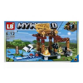 Set de constructie LB+, My World of Minecraft 4 in 1, 168 Piese