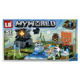 Set de constructie LB+, My World of Minecraft 4 in 1, 174 Piese