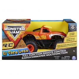 Masinuta monster jam el toro loco cu telecomanda scara 1:24