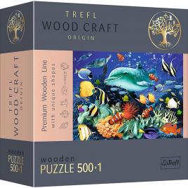 Puzzle din lemn 500+1 piese trefl - viata marina