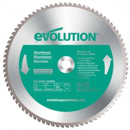 Disc pentru fierastrau circular, taiere aluminiu evolution evo80tblade14-0514, o355 x 25.4 mm, 80 dinti