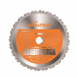 Disc pentru fierastrau circular, taiere multifunctionala evolution evorageblade210multi-1083, o210 x 25.4 mm, 24 dinti