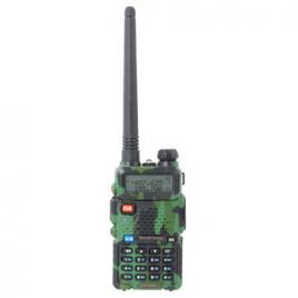 Statie radio portabila emisie receptie, walkie talkie baofeng uv-5r, 5w camuflaj, editie army, 136 - 174 mhz / 400-520 mhz