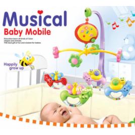 Carusel muzical pentru patut bebe Musical Baby Mobile