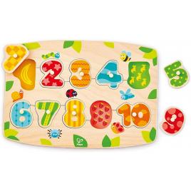 Puzzle din lemn numere hape 10 piese
