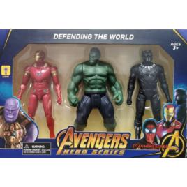 Set 3 Figurine SuperEroi Avengers