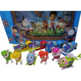 Set 6 figurine Patrula catelusilor + 4 figurine din Thomas si prietenii