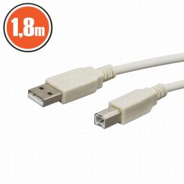 Cablu usb 2.0 fisa a - fisa b1,8 m