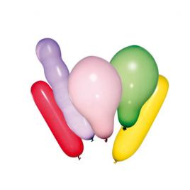 Baloane rotunde si ovale, diverse culori, biodegradabile, set 25 bucati