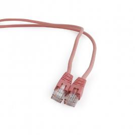 Patch cord utp gembird cat5e, cupru-aluminiu, 0.5 m, roz, awg26, 
