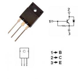 Tranzistor npn cu dioda prot. 1500v 5a 60w
