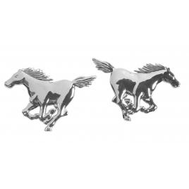 Autocolant 3d crom 2 horses