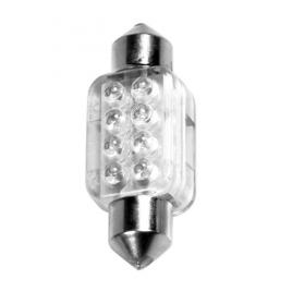 Bec led 12v - 13x35mm - 8led sofit sv85-8 1buc - alb