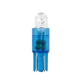 Bec tip led 12v soclu plastic t5 w2x46d 2buc - albastru