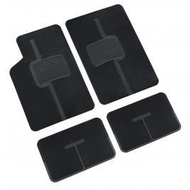 Covorase pvc universale uni-fit negre 4buc