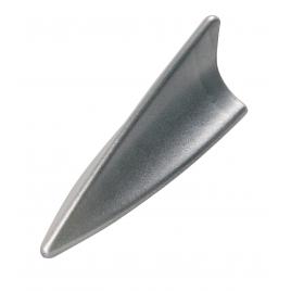 Imitatie antena aero-fin spoiler anti-static 2 in 1 - argintiu