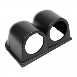 Suport 2 instrumente bord x2 (52mm) - negru