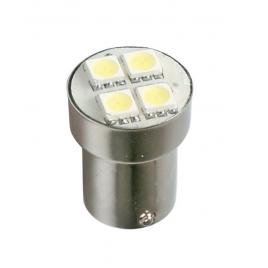 Bec hyper-led12 - 4smd 24v frana soclu met p21w ba15s 1buc - alb