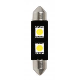 Bec hyper-led4 - 2smd 12v sofit 10x42mm soclu sv85-8 1buc - alb