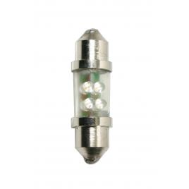 Bec tip led 24v sofit cu 4 leduri 11x38mm sv85-8 2buc - rosu