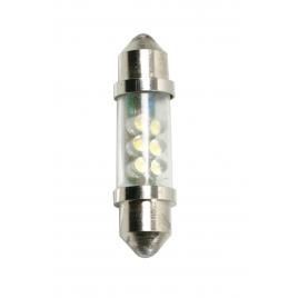 Bec tip led 24v sofit cu 6 leduri 11x41mm sv85-8 2buc - albas