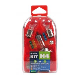 Kit becuri si sigurante 11buc 12v - halogen h4 p43