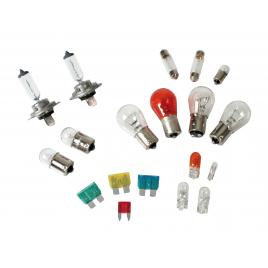 Kit becuri si sigurante 19buc 12v - halogen 2xh7