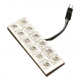 Panou cu 12 hyper-led 20x60mm - 12v - alb