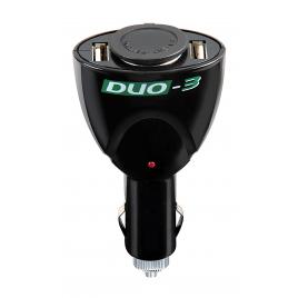 Priza tripla bricheta duo-3 12v + usb