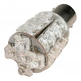 Bec multi-led 20led 12v pozitie+frana - p21/5w bay15d - alb