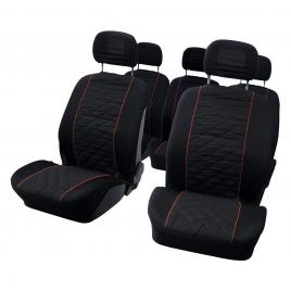 Huse scaun mpv carpoint 10buc - negru/rosu