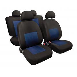 Huse scaun sport 8buc jacquard high-quality - albastru/negru