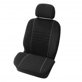 Huse scaun fata velours carpoint 2buc - negru/gri