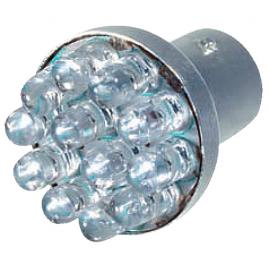 Bec multi-led 12led 12v pozitie frana p21/5w ba15d 1buc - rosu