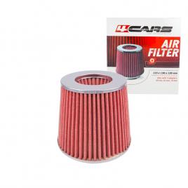 Filtru aer conic sport 4cars - crom/rosu