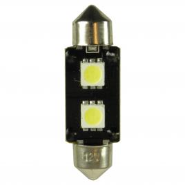 Bec led - 2smd 12v sofit t11x37mm soclu sv85-8 canbus 1buc carpoint - alb