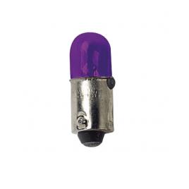 Bec clasic 4w 12v pozitie soclu metal ba9s 2buc - violet