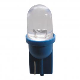Bec tip led 12v 5w soclu plastic t10 w21x95d 2buc carpoint - albastru focalizat