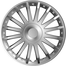 Capace roti auto crystal 4buc - argintiu - 15''