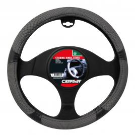 Husa volan silverstone carpoint - m - ? 37/39cm - gri/negru