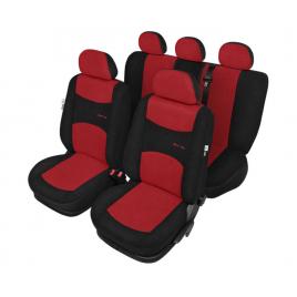 Huse scaun sport line+ super l 9buc - negru/rosu