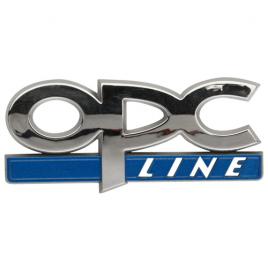 Autocolant 3d crom opc line