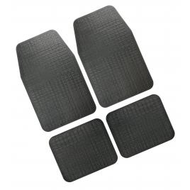 Covorase pvc universale protectie mocheta florida 4buc - negru