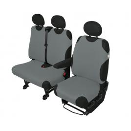 Huse scaun maieu furgoneta de transport kegel 1+2locuri - gri